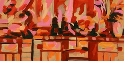 모인화랑,강렬한 색감과 역동적인 붓터치가 돋보이는 정직성의 개인전 <정물 Still Life> 개최