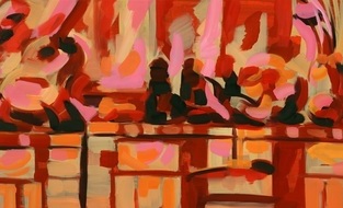 모인화랑,강렬한 색감과 역동적인 붓터치가 돋보이는 정직성의 개인전 <정물 Still Life> 개최